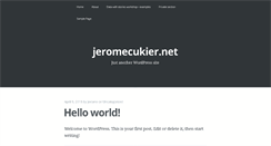 Desktop Screenshot of jeromecukier.net