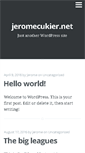 Mobile Screenshot of jeromecukier.net