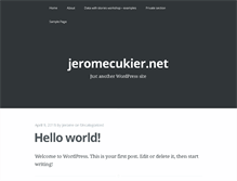 Tablet Screenshot of jeromecukier.net
